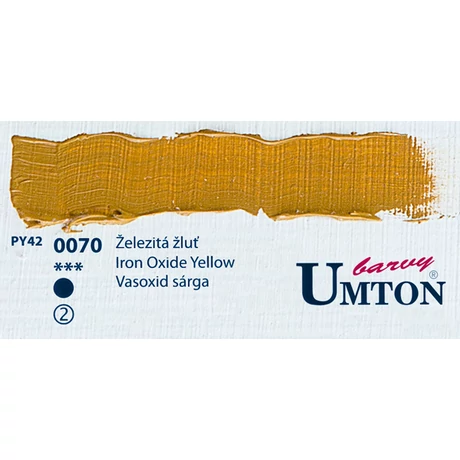 Iron Oxid Yellow olajfesték 60ml Umton - 0070 Vasoxid sárga