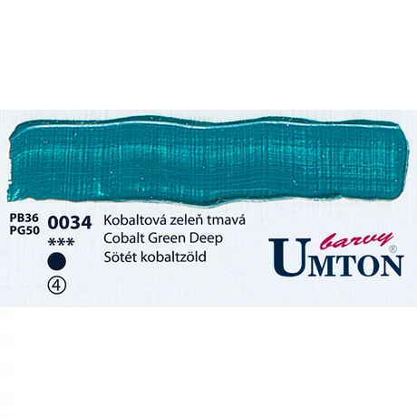 Cobalt Green Deep olajfesték 60ml Umton - 0034 Sötét kobaltzöld