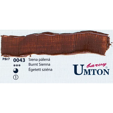 Burnt Sienna olajfesték 60ml Umton - 0043 Égetett sziéna