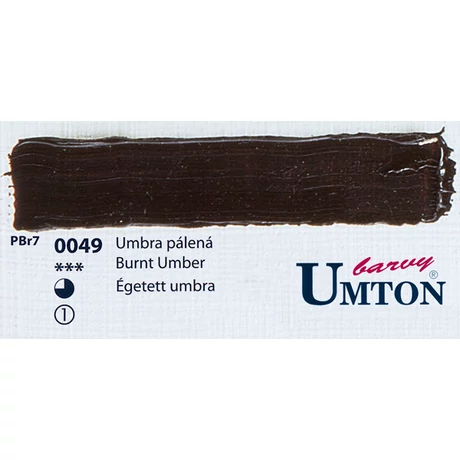 Burnt Umber olajfesték 60ml Umton - 0049 Égetett umbra