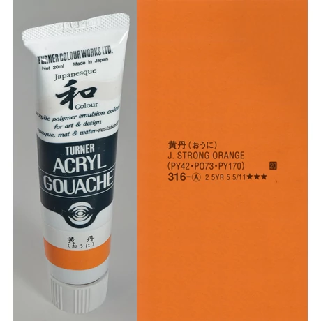 Akrilfesték 20ml Turner - 316 Japan Stong Orange