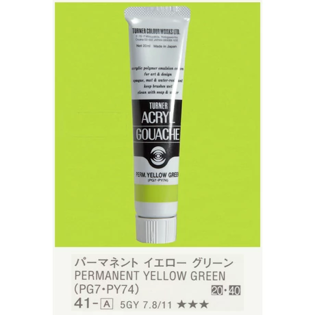 Akrilfesték 20ml Turner - 041 Perm.Yellow Green