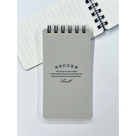 Notesz A7/50lap vonalas RECCER Maruman - halványszürke