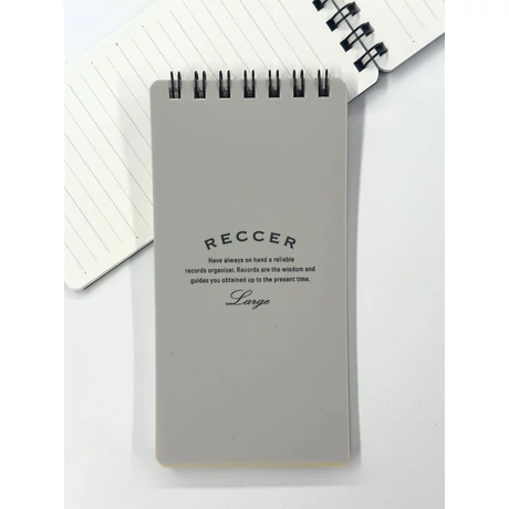 Notesz B7/50lap vonalas RECCER Maruman - halványszürke