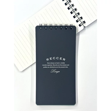 Notesz B7/50lap vonalas RECCER Maruman - fekete