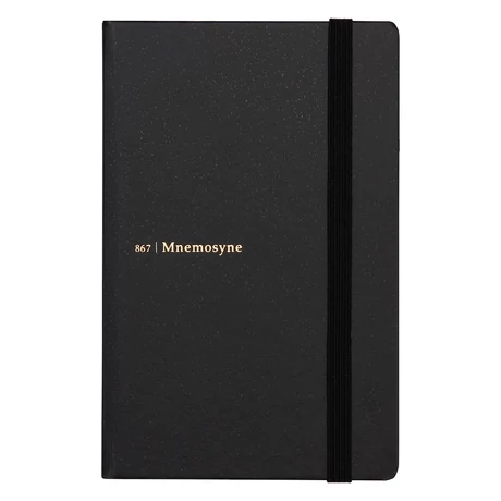 Mnemosyne Journal A6/80lap 6,5mm vonalas Maruman - Black