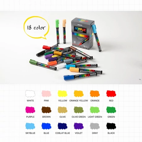 Acrylic Marker 18db akrilfilc Mungyo