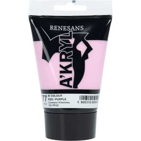 Akrilfesték 100ml Bicolor Renesans - 77 Red / Purple