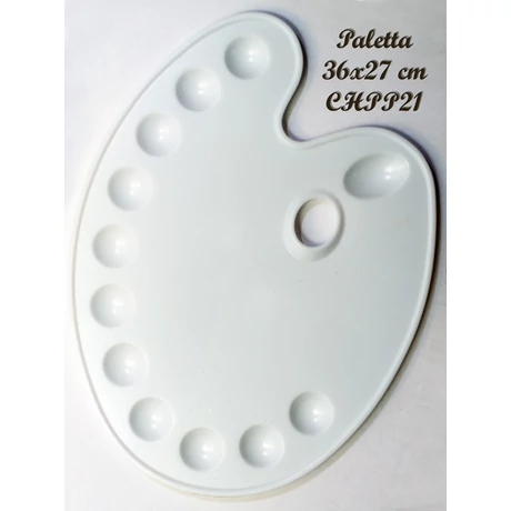 Paletta 36x27cm ovális Renesans