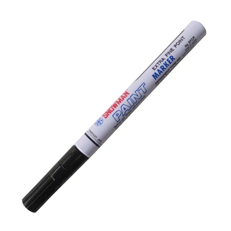 Lakkfilc EFCP black Snowman - fekete