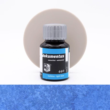 Töltőtolltinta 50ml Dokumentus Rohrer  - 41 440 Hellblau