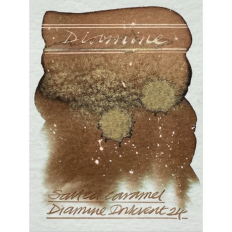Töltőtolltinta 50ml BLack E. Shimmer Diamine - Salted caramel