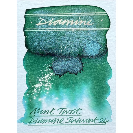 Töltőtolltinta 50ml Black E. Chameleon Diamine - Mint Twist