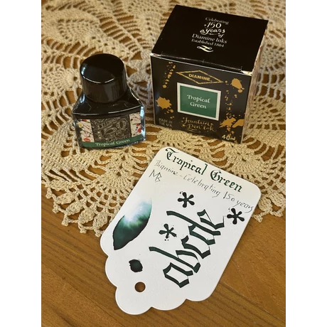 Töltőtolltinta 40ml 150. évfordulós Diamine - Tropical Green
