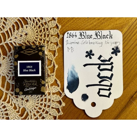 Tintapatron 20db Diamine - 1864 Blue black