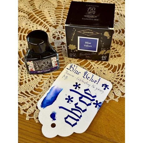 Töltőtolltinta 40ml 150. évfordulós Diamine - Blue Velvet