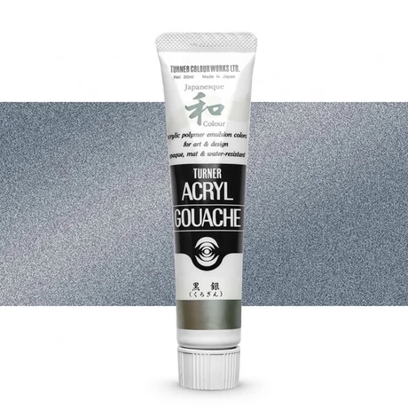 Akrilfesték 20ml Turner  - 381 Japanesque Black Silver