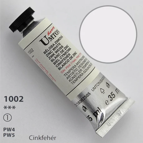 Gouache 35ml Umton - 1002 Cinkfehér