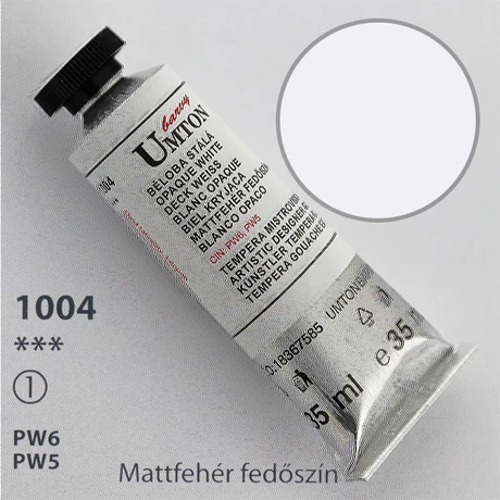 Gouache 35ml Umton - 1004 Mattfehér fedőszín