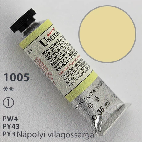 Gouache 35ml Umton - 1005 Nápolyi világossárga