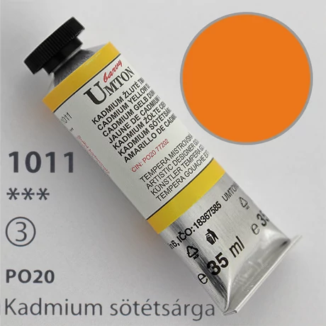 Gouache 35ml Umton - 1011 Kadmium sötétsárga