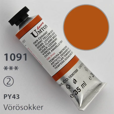Gouache 35ml Umton - 1091 Vörösokker
