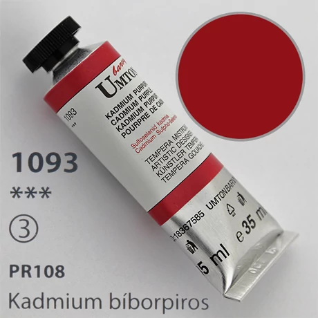 Gouache 35ml Umton - 1093 Kadmium bíborpiros