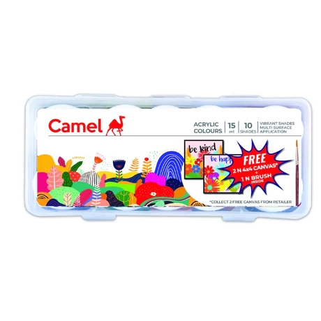 Akrilfesték szett 12 színű Camlin