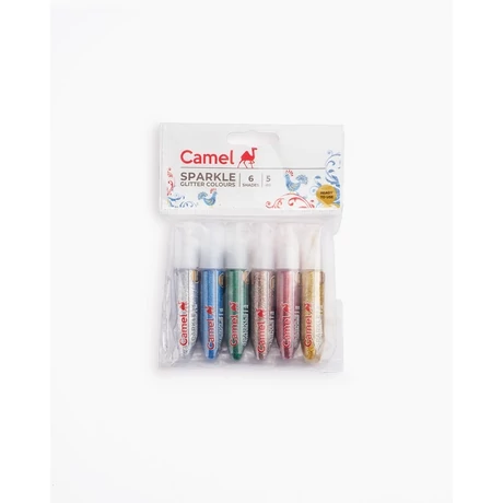 Csillámos ragasztó dekoráláshoz 6x5ml Camlin