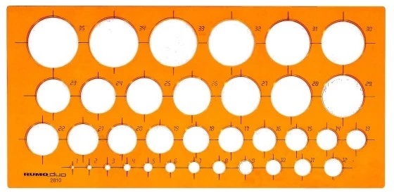 Körsablon 270x130x2mm 2810 Rumold