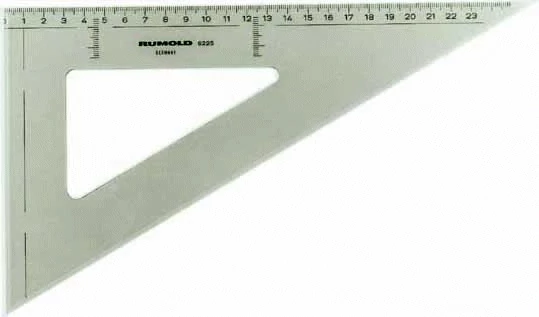 Háromszög vonalzó 20cm-es 45°-os 4220 Rumold