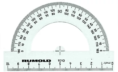 Szögmérő 10cm-es 180°-os 1010 Rumold