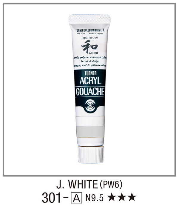 Akrilfesték 20ml Turner - 301 Japan White