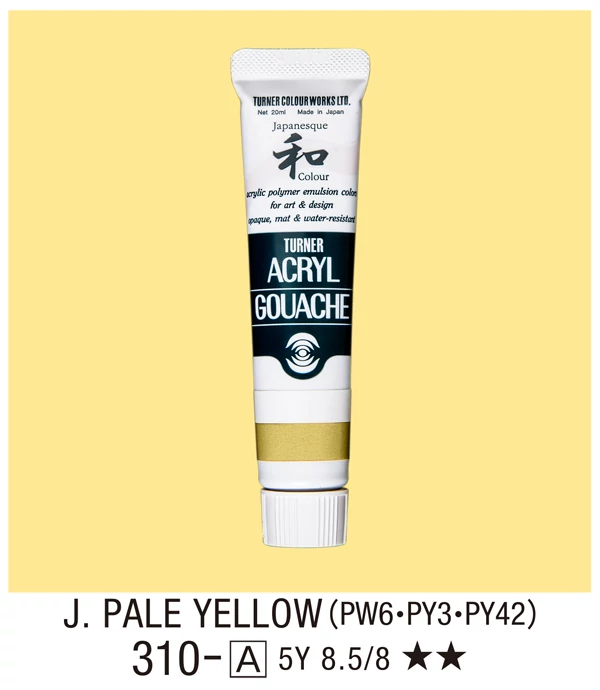 Akrilfesték 20ml Turner - 310 Japan Pale Yellow