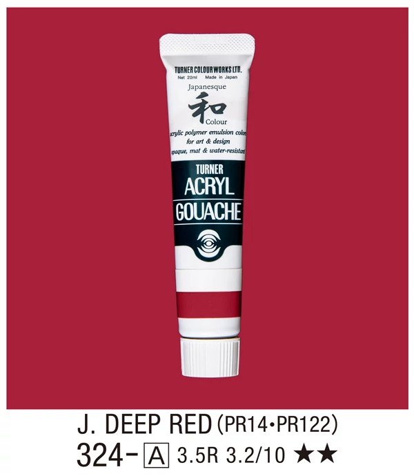 Akrilfesték 20ml Turner - 324 Japan Deep Red