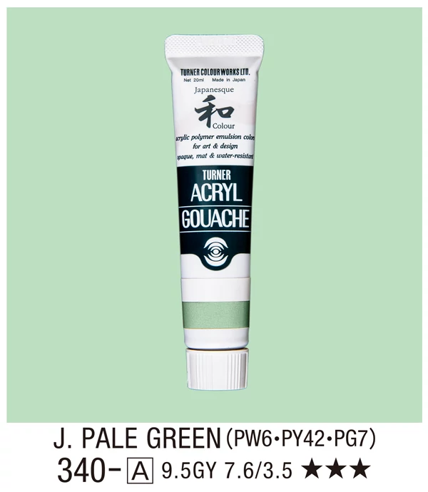 Akrilfesték 20ml Turner - 340 Japan Pale Green
