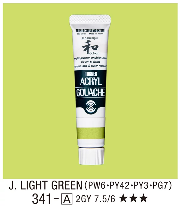 Akrilfesték 20ml Turner - 341 Japan Light Green