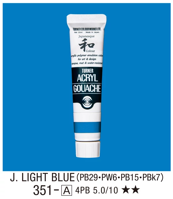 Akrilfesték 20ml Turner - 351 Japan Light Blue