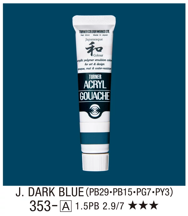 Akrilfesték 20ml Turner - 353 Japan Dark Blue
