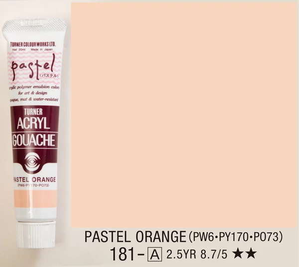 Akrilfesték 20ml Turner - 181 Pastel Orange