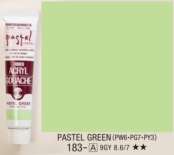 Akrilfesték 20ml Turner - 183 Pastel Green