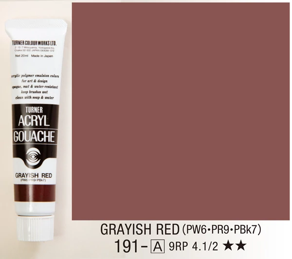 Akrilfesték 20ml Turner - 191 Grayish Red