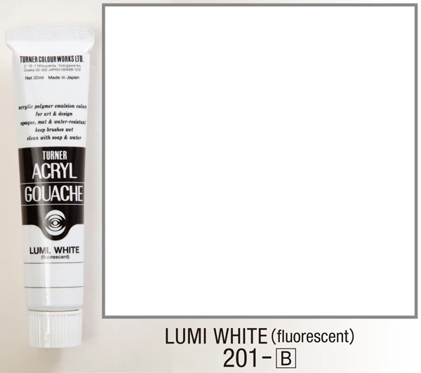 Akrilfesték 20ml Turner - 201 Lumi White