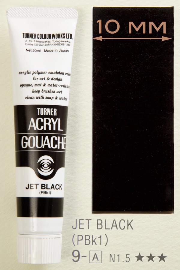 Akrilfesték 20ml Turner - 009 Jet Black