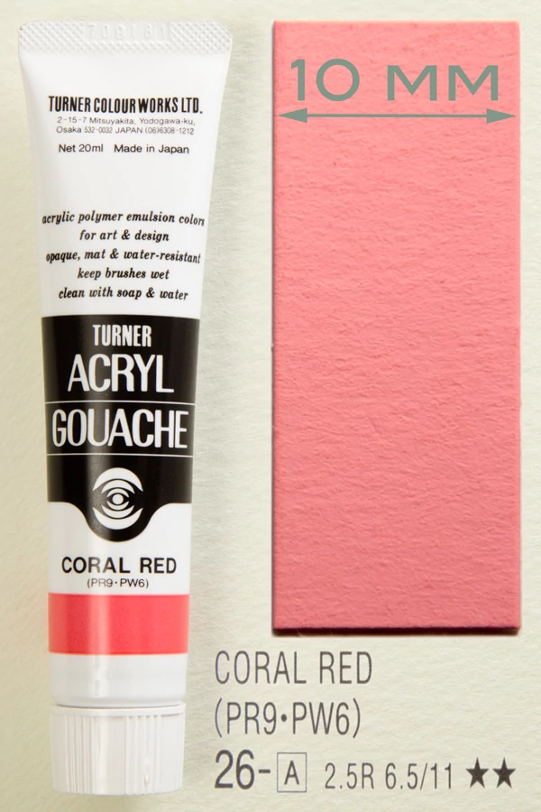Akrilfesték 20ml Turner - 026 Coral Red