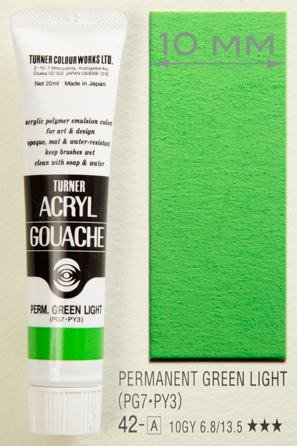 Akrilfesték 20ml Turner - 042 Permanent Green Light