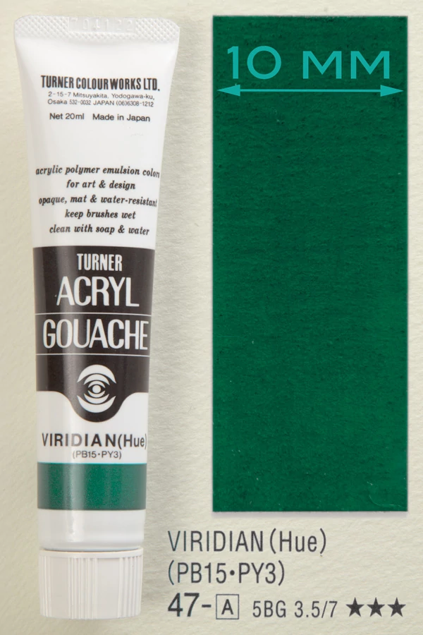 Akrilfesték 20ml Turner - 047 Viridian (Hue)