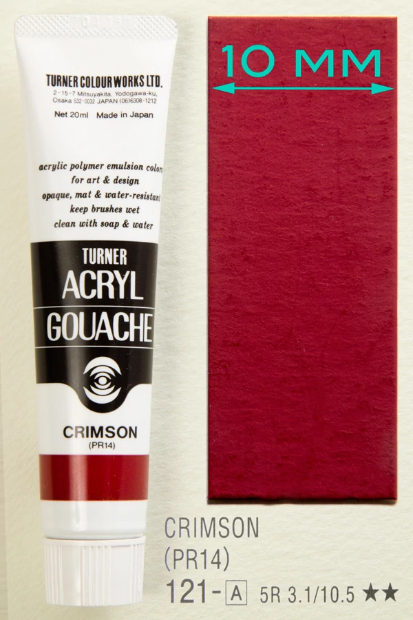 Akrilfesték 20ml Turner - 121-A Crimson 20ml Turner