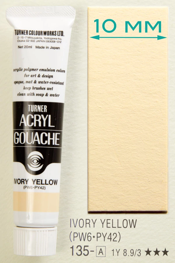Akrilfesték 20ml Turner - 135 Ivory Yellow