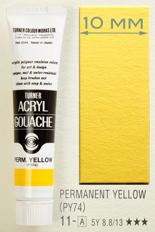 Akrilfesték 40ml Turner - 011 Permanent Yellow